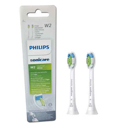 Philips Sonicare Aufsteckbürsten W2 Optimal White, Packung, 2 Stück, HX6062/10