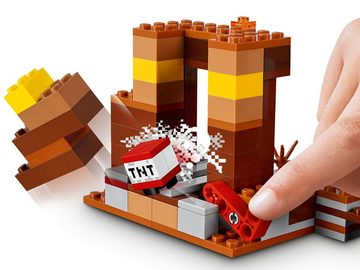 LEGO® Konstruktionsspielsteine LEGO Minecraft™ - Der Handelsplatz, (201 St)