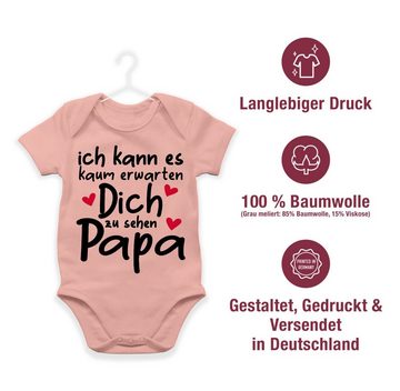 Shirtracer Shirtbody Ich kann es kaum erwarten dich zu sehen Papa Geschenk Vatertag Baby