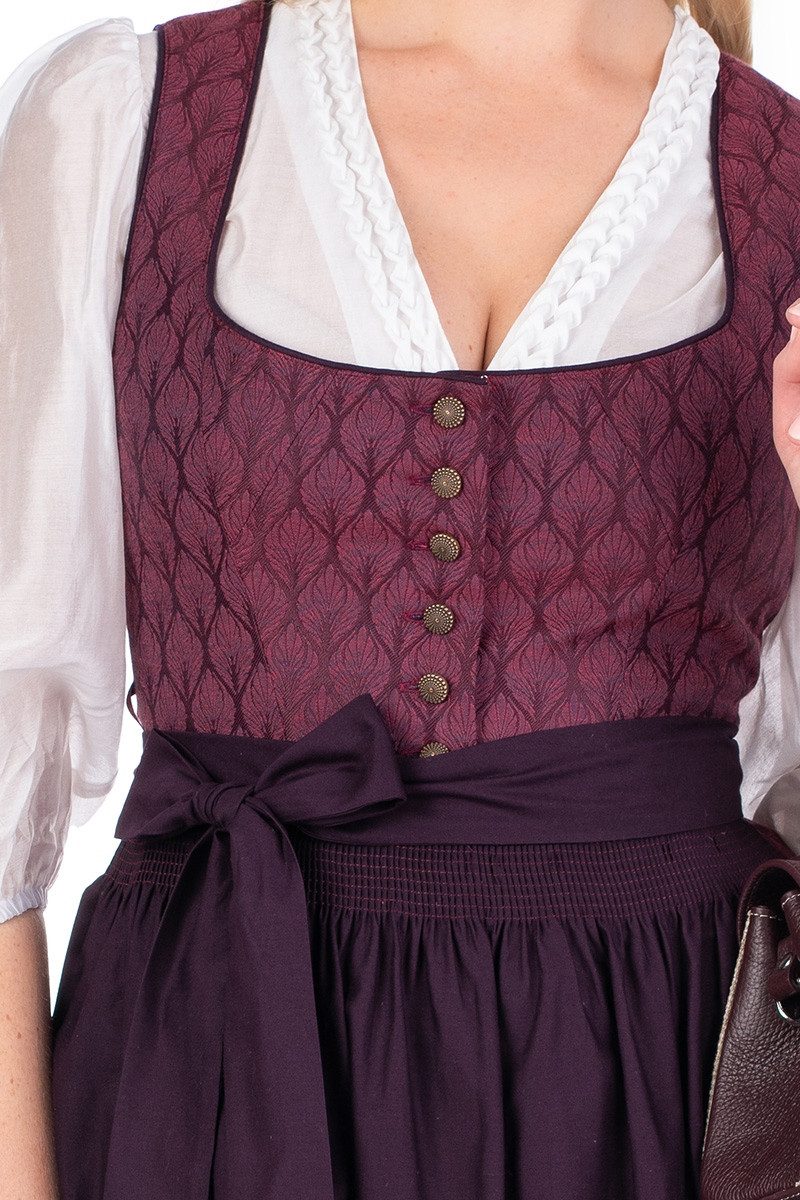 Alpenfee Tracht Dirndl Midi Dirndl 2tlg. - BABSI - beere