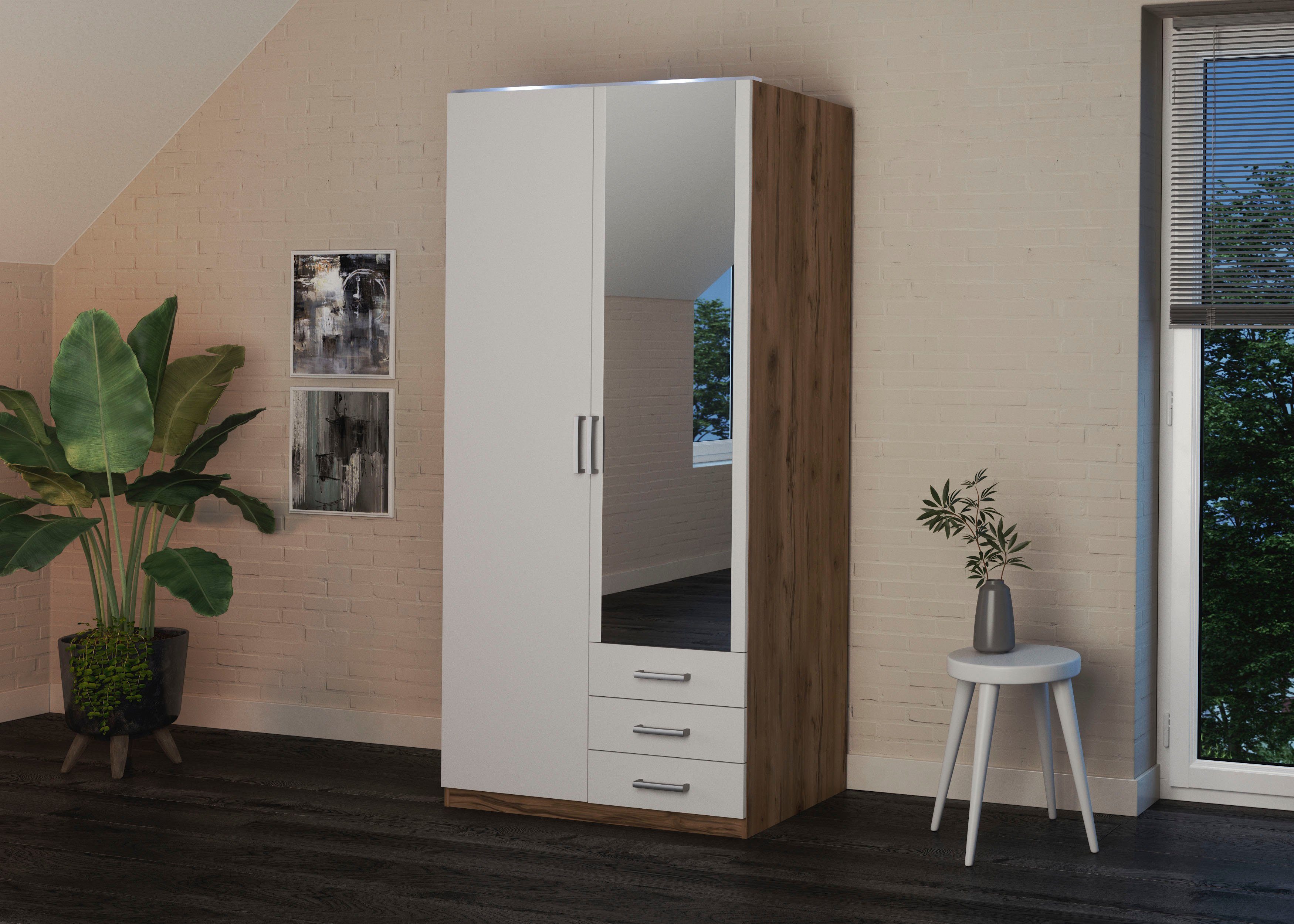 priess Kleiderschrank Amsterdam mit oder ohne LED-Beleuchtung