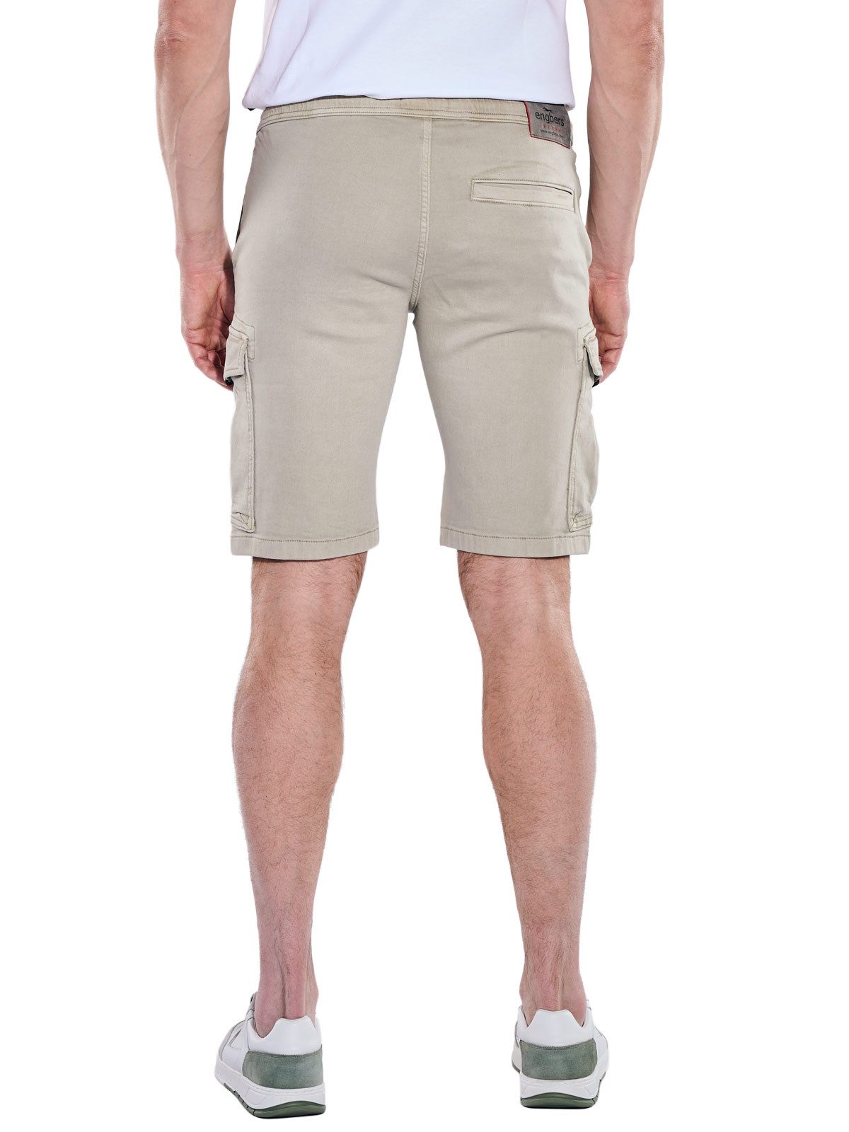 Engbers Cargobermudas Herren Cargo-Bermuda mit Tunnelzug, Beige