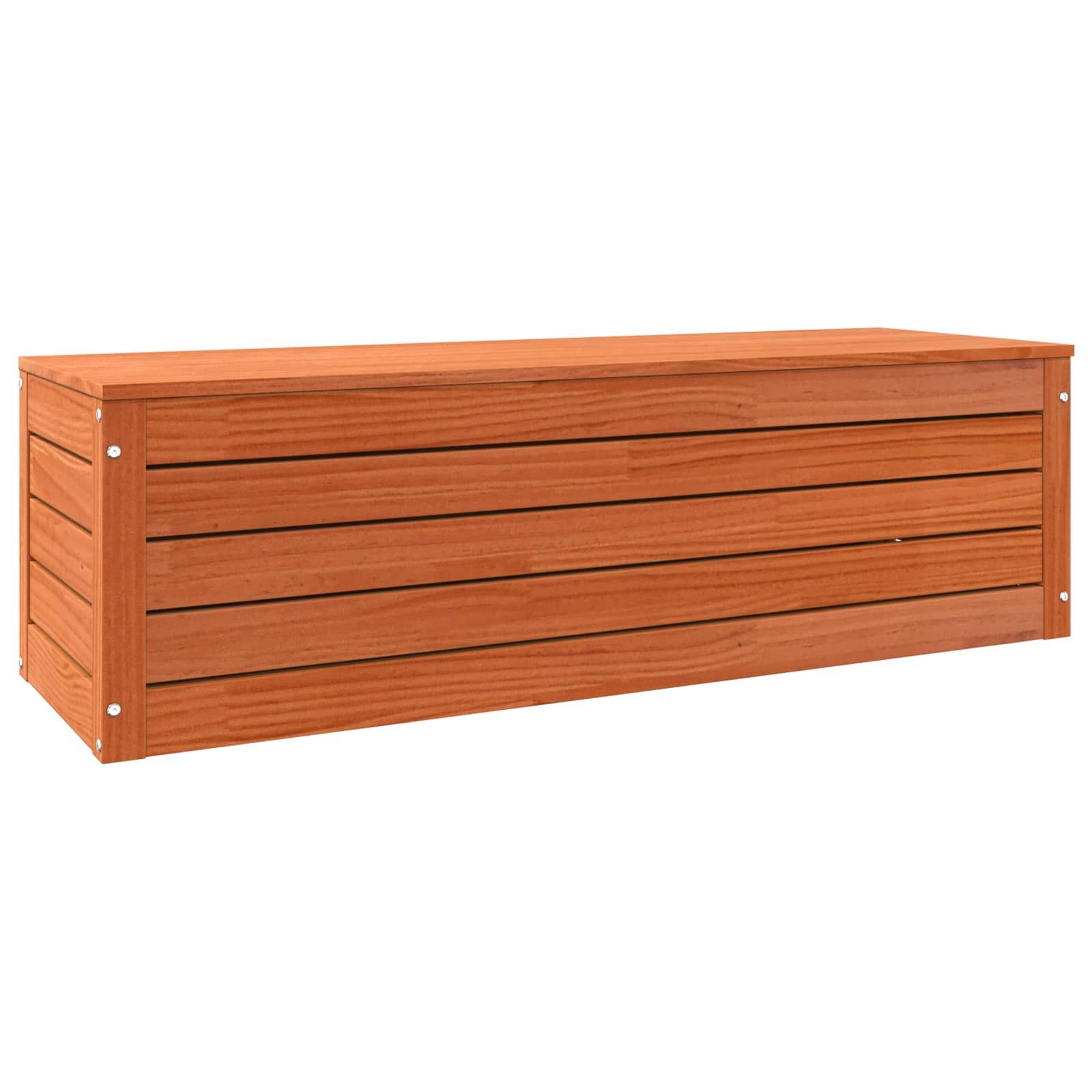 vidaXL Seitenschrank Aufbewahrungsbox mit Speicher Wachsbraun 109 x 36,5 x 33 cm (1-St)