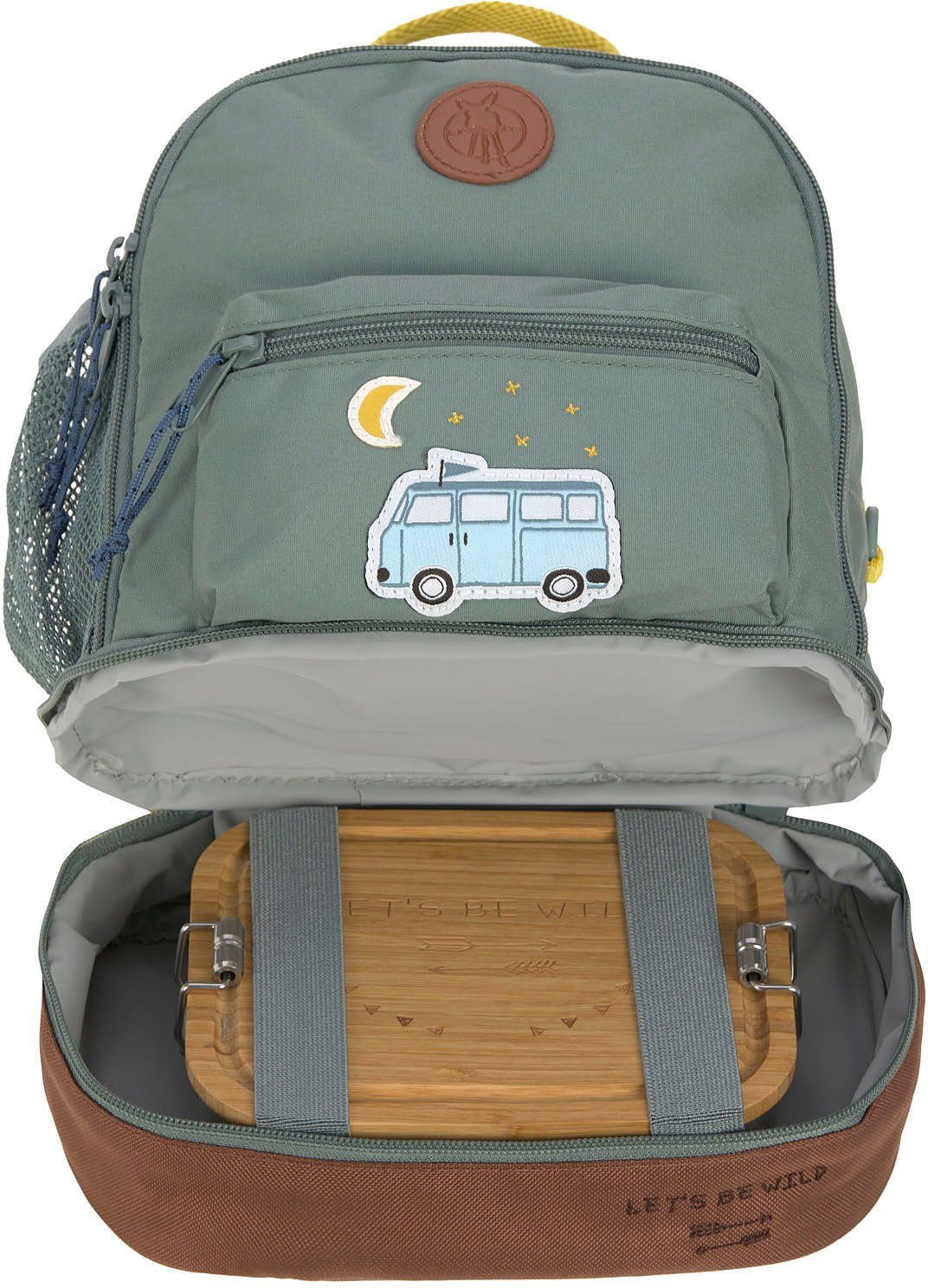 LÄSSIG Kinderrucksack Adventure, Bus, Mini Backpack, PETA-approved vegan