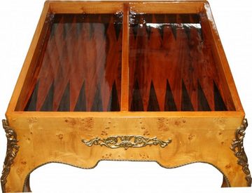 Casa Padrino Gamingtisch Barock Spieltisch Schach / Backgammon Tisch Mahagoni L 60 x B 60 x H 71 cm - Möbel Antik Stil Barock