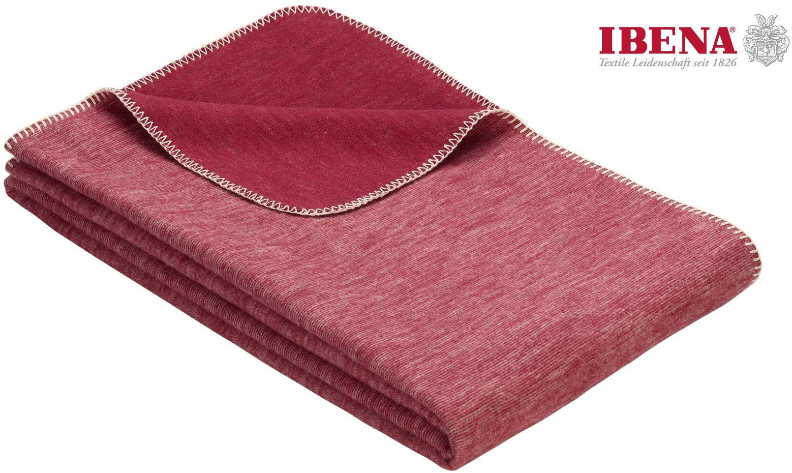 Wohndecke Wohndecke Lausanne, IBENA, in schlichtem Melange-Look günstig online kaufen