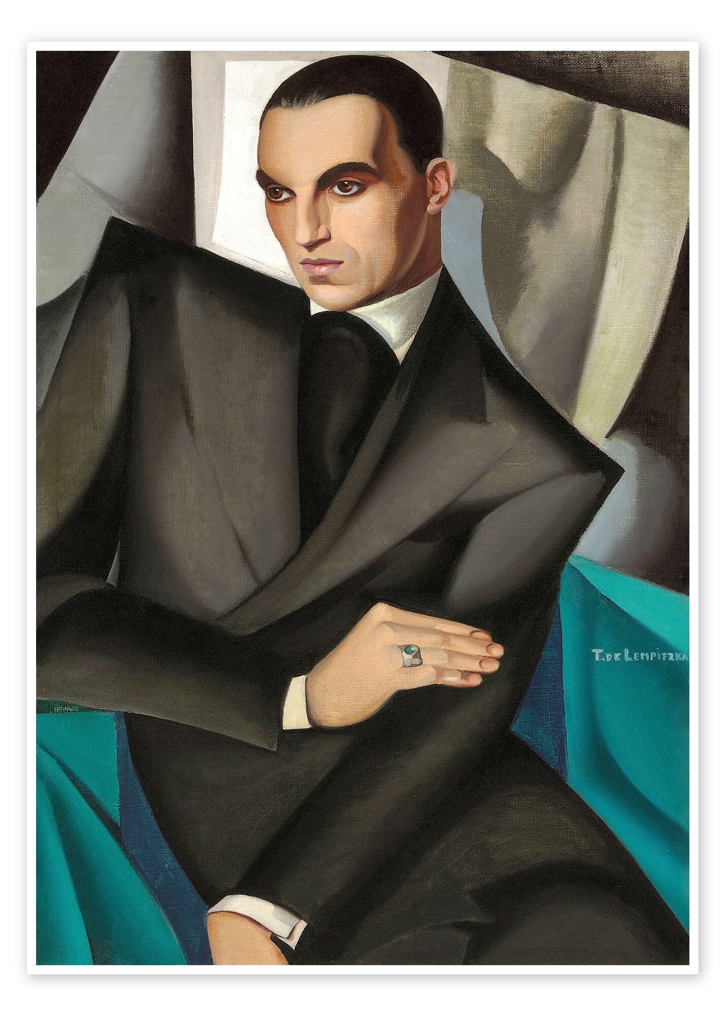Posterlounge Wandbild Marquis Sommi, Tamara de Lempicka, erhältlich als Poster, Leinwandbild, Wandsticker oder Acrylglasbild