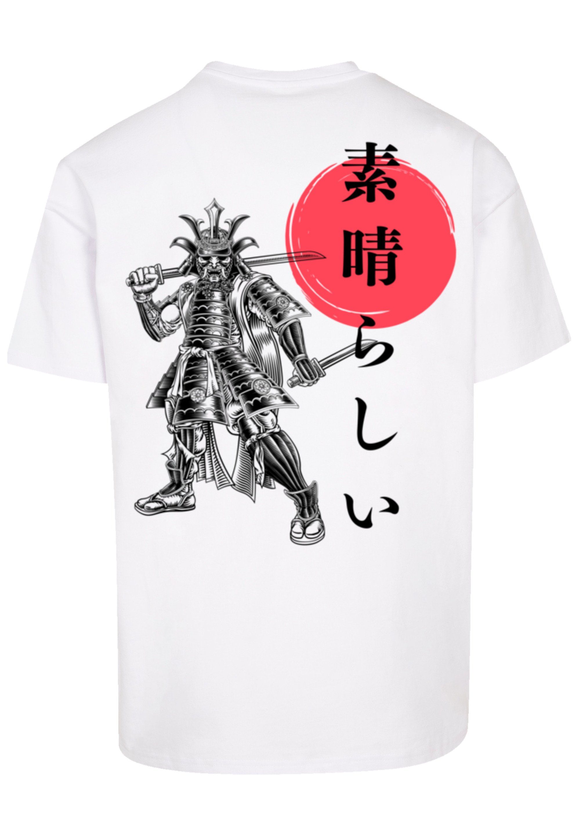 F4NT4STIC T-Shirt Samurai Japan Grafik Print