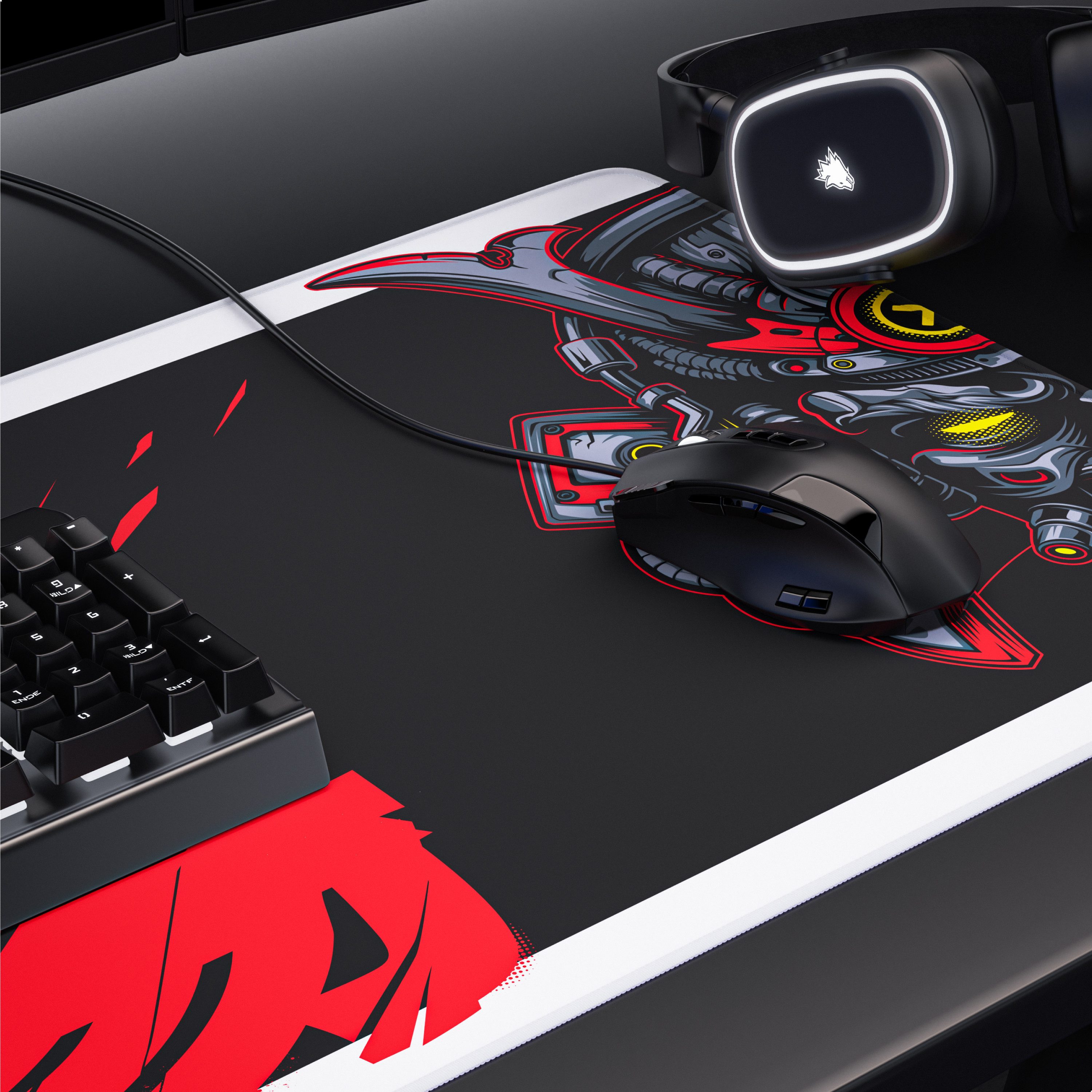 Titanwolf Gaming Mauspad XXL Mauspad 900x400, Dojo Japan-Motiv Anime, Schreibtischunterlage (1-St), rutschfeste Rückseite, Geschwindigkeit & Präzision, wasserab – Bild 5 von 5