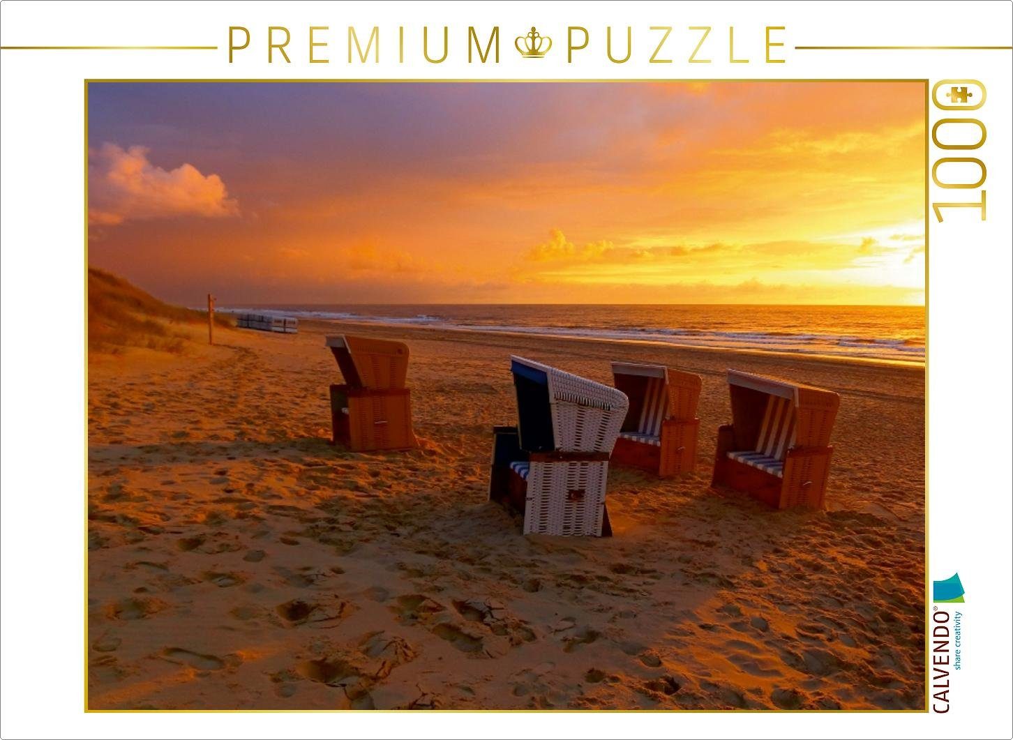 CALVENDO Puzzle CALVENDO Puzzle Sylt Sonnenuntergang 1000 Teile Lege-Größe 64 x 48 cm Foto-Puzzle Bild von Stefan Mosert, 1000 Puzzleteile