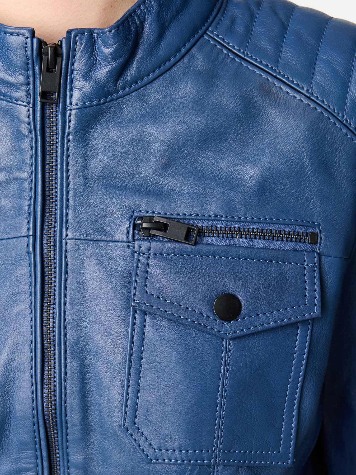 Tazzio Lederjacke F524 moderne & zeitlose Damen Jacke im Biker Look – Bild 3 von 5