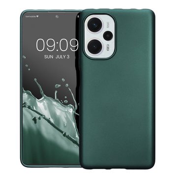 kwmobile Handyhülle Case für Xiaomi Poco F5 5G, Hülle Silikon metallisch schimmernd - Handyhülle Cover