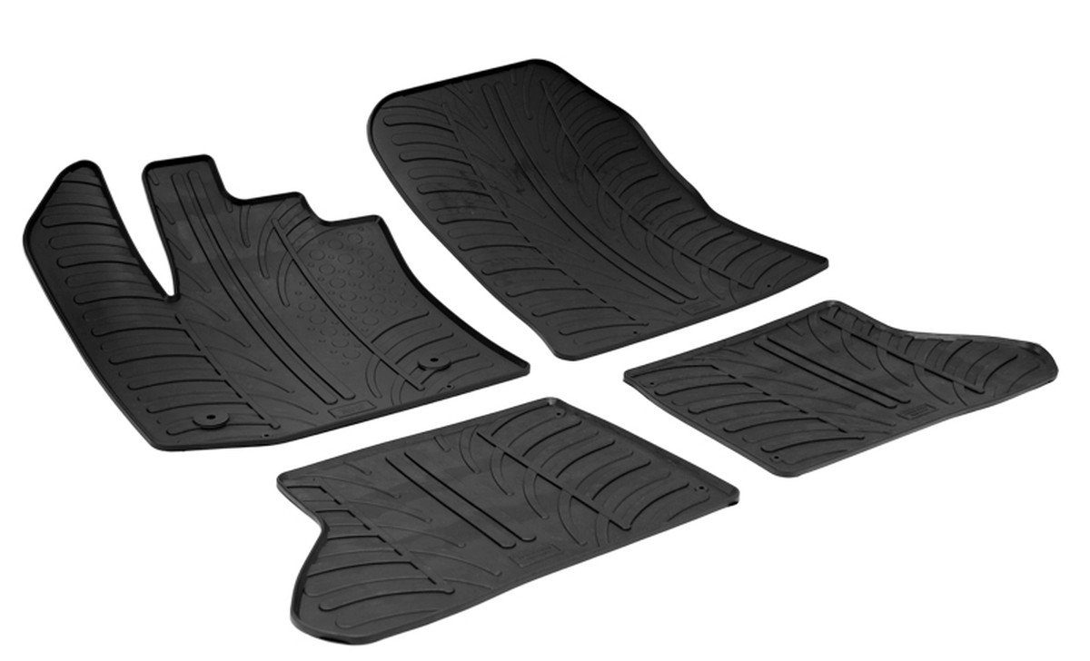 AZUGA Auto-Fußmatten Gummi-Fußmatten passend für Dacia Dokker ab 2013-2021, für Dacia Dokker Kombi
