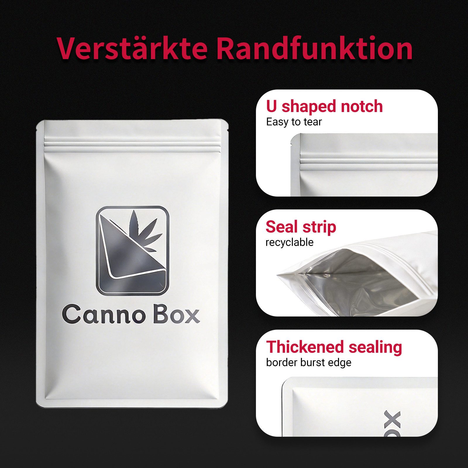 CannoBox Gemüsebeutel Druckverschlussbeutel Zip Bag Aufbewahrungssystem 10/50 Stück 140 µm, (50-tlg), 5 verschiedene Größe, Stärke 140 mµ, Unsichtbar, Unsichtba – Bild 5 von 5