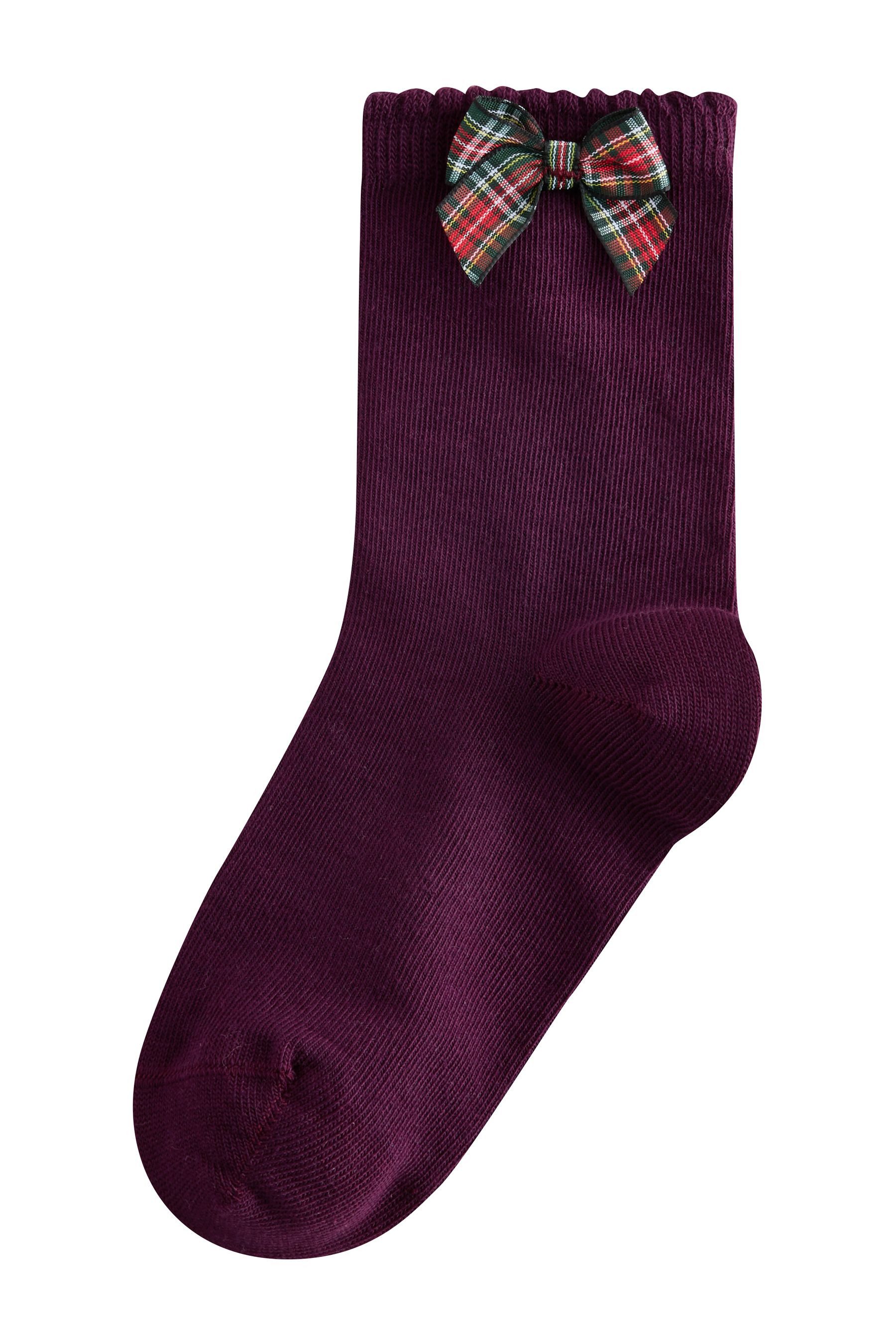Next Kurzsocken 3er-Pack Schleifensöckchen mit Baumwolle (3-Paar)