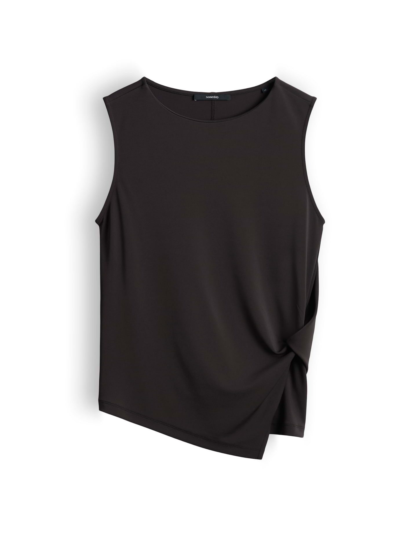 someday Shirttop Kireya aus Jersey mit Knotendetail Mit femininem Knotendetail für eine moderne Silhouette