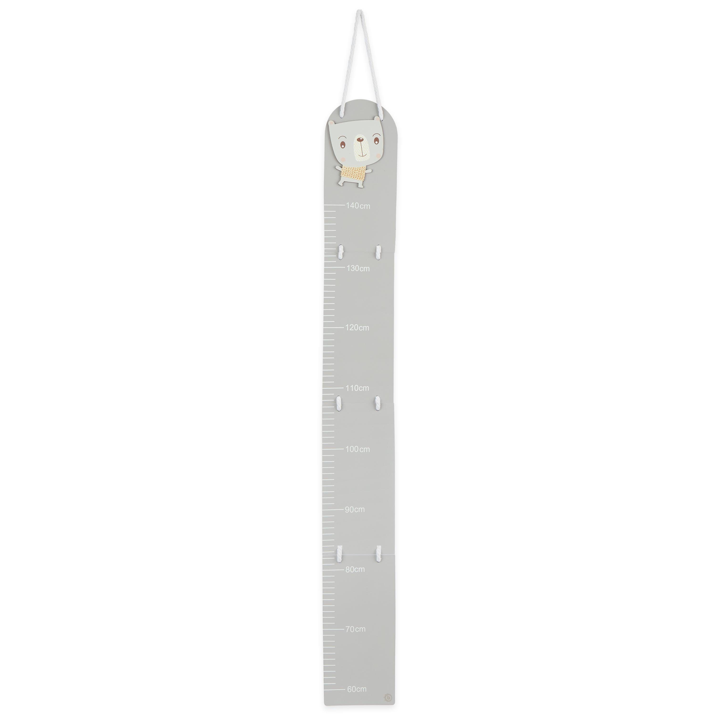 BIECO Messlatte Bieco Holz Messlatte Kinder Katze Skala 0,6-1,4m Wand Dekoration