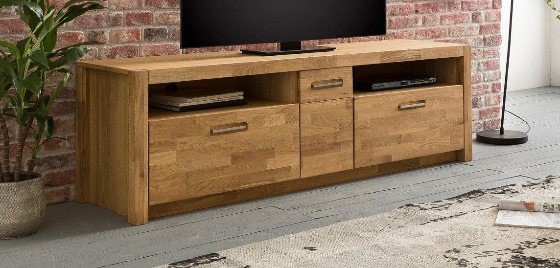 bv-vertrieb TV-Schrank TV-Lowboard - Fernsehschrank (4240) Softclose Wildeiche