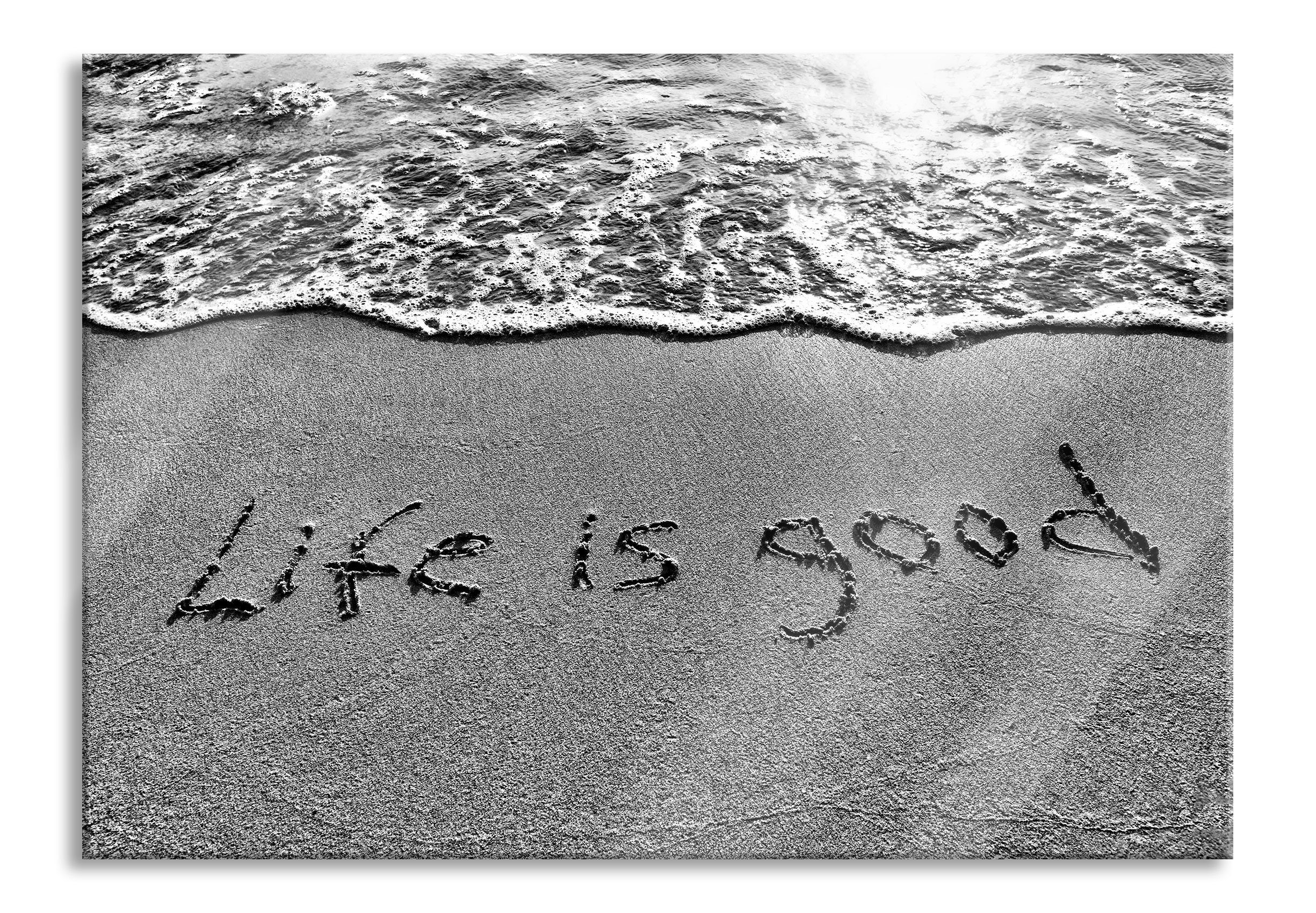Pixxprint Glasbild Sand Life is good, Sand Life is good (1 St