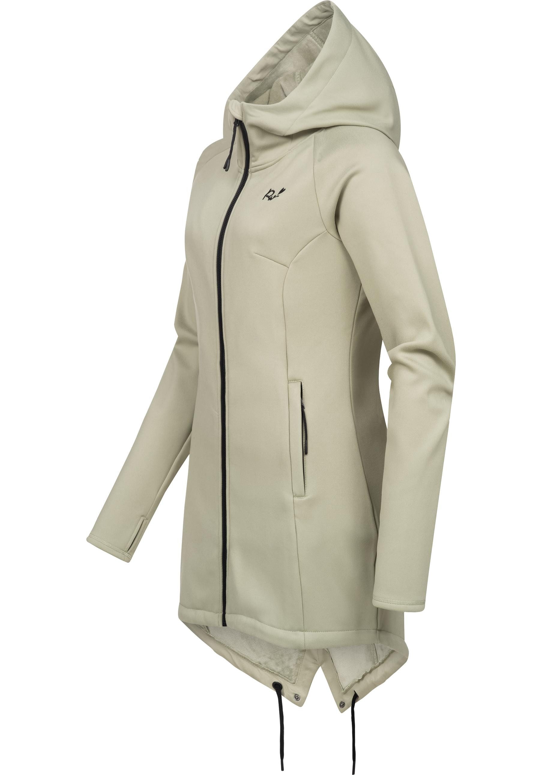 Ragwear Sweatjacke Wingi Sportliche Damen Kapuzenjacke mit kuschelig weichem Innenleben