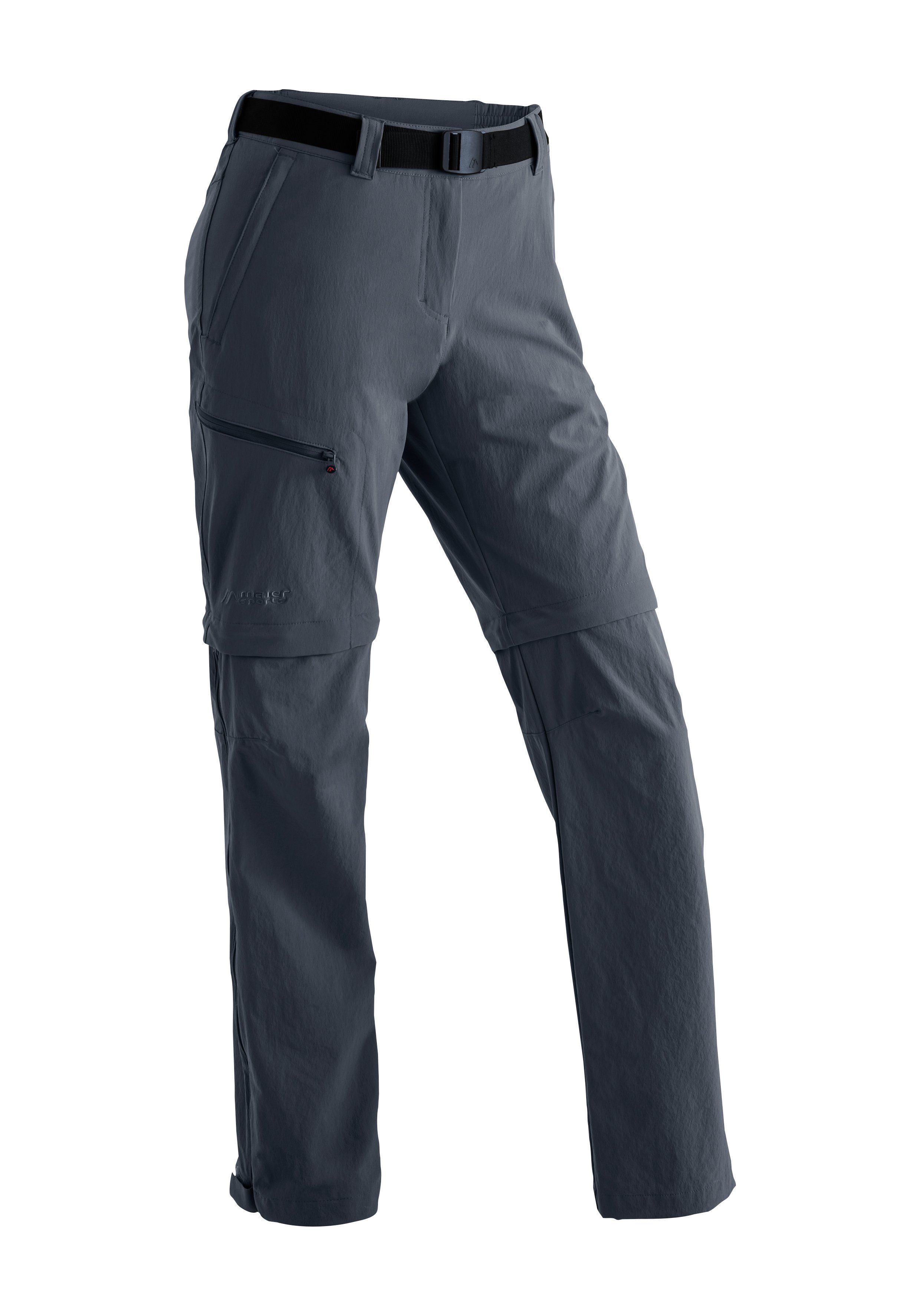 Maier Sports Outdoorhose Nata Damen Zip-Off Wanderhose, atmungsaktive Trekkinghose, Regular Fit