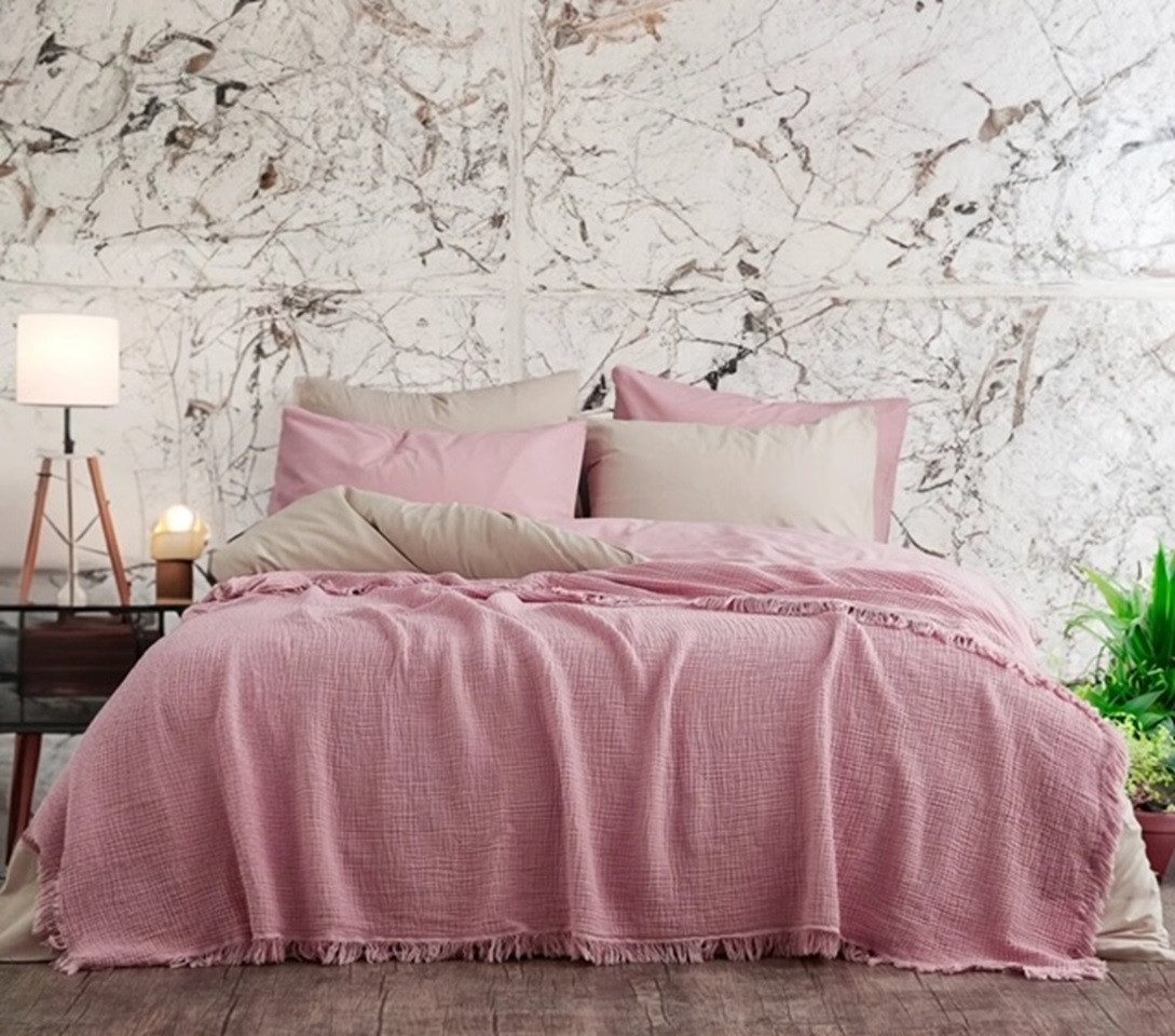 Wohndecke Musselin Wohndecke aus Biobaumwolle 160x220cm günstig online kaufen