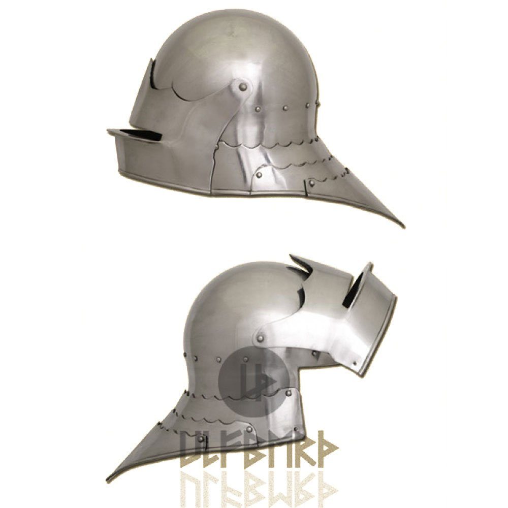 Battle Merchant Ritter-Kostüm Gotischer Schaller, ca. 1480, 2 mm Stahl - schaukampftauglich