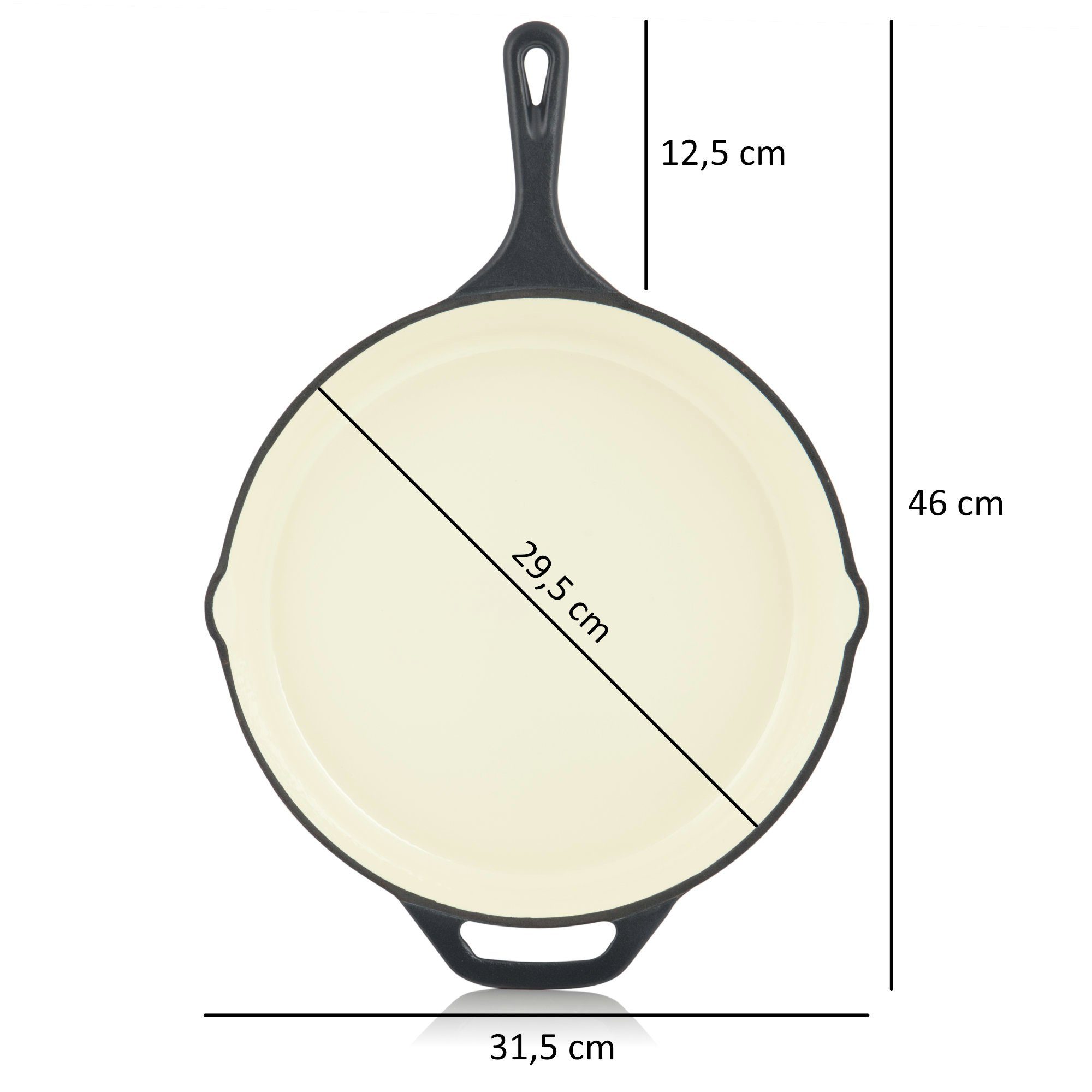 29,5cm, (Set, Pfannenset, Pfannen-Set 29cm, 3-tlg. Ø 24cm, Berry, Ø Pfannen) Ø Blue Gusseisen 3 Mahlzeit