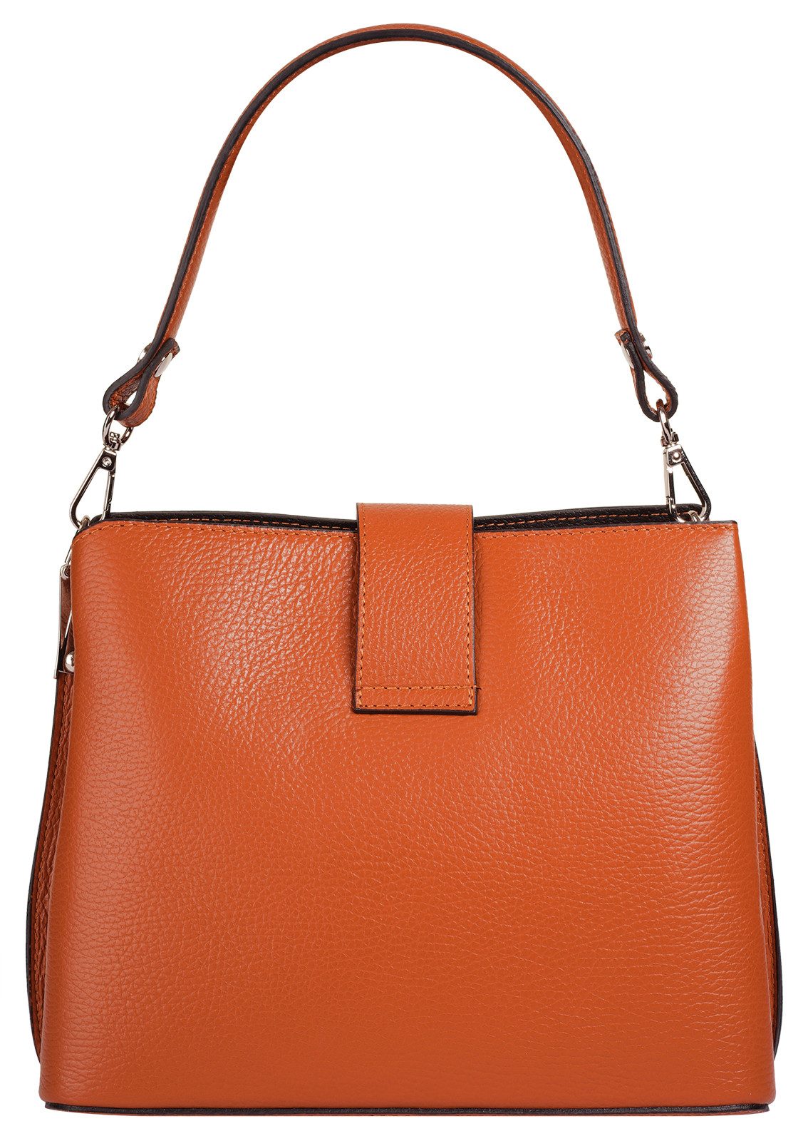 Cluty Umhängetasche, echt Leder, Made in Italy