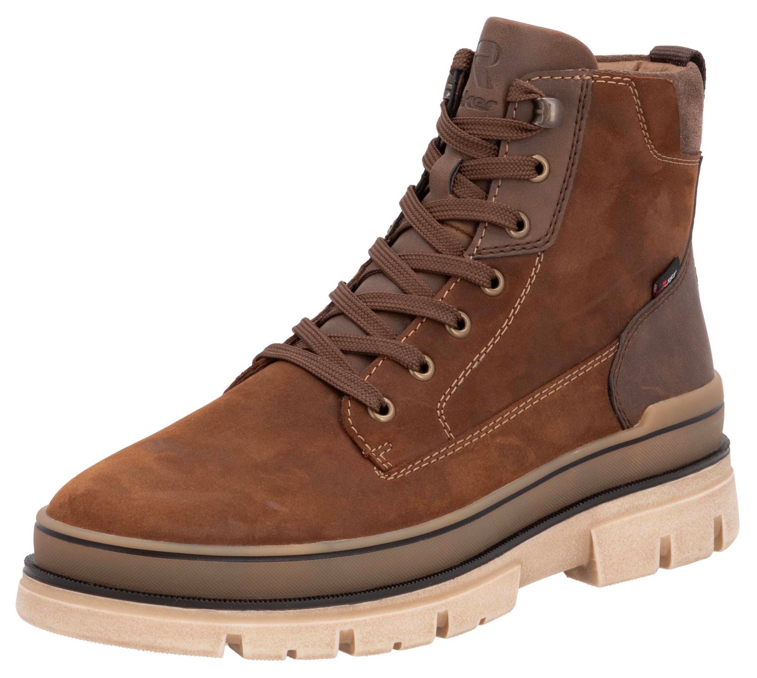 Rieker Sport Winterstiefelette Plateaustiefel, Schnürstiefel mit wasserabwe günstig online kaufen