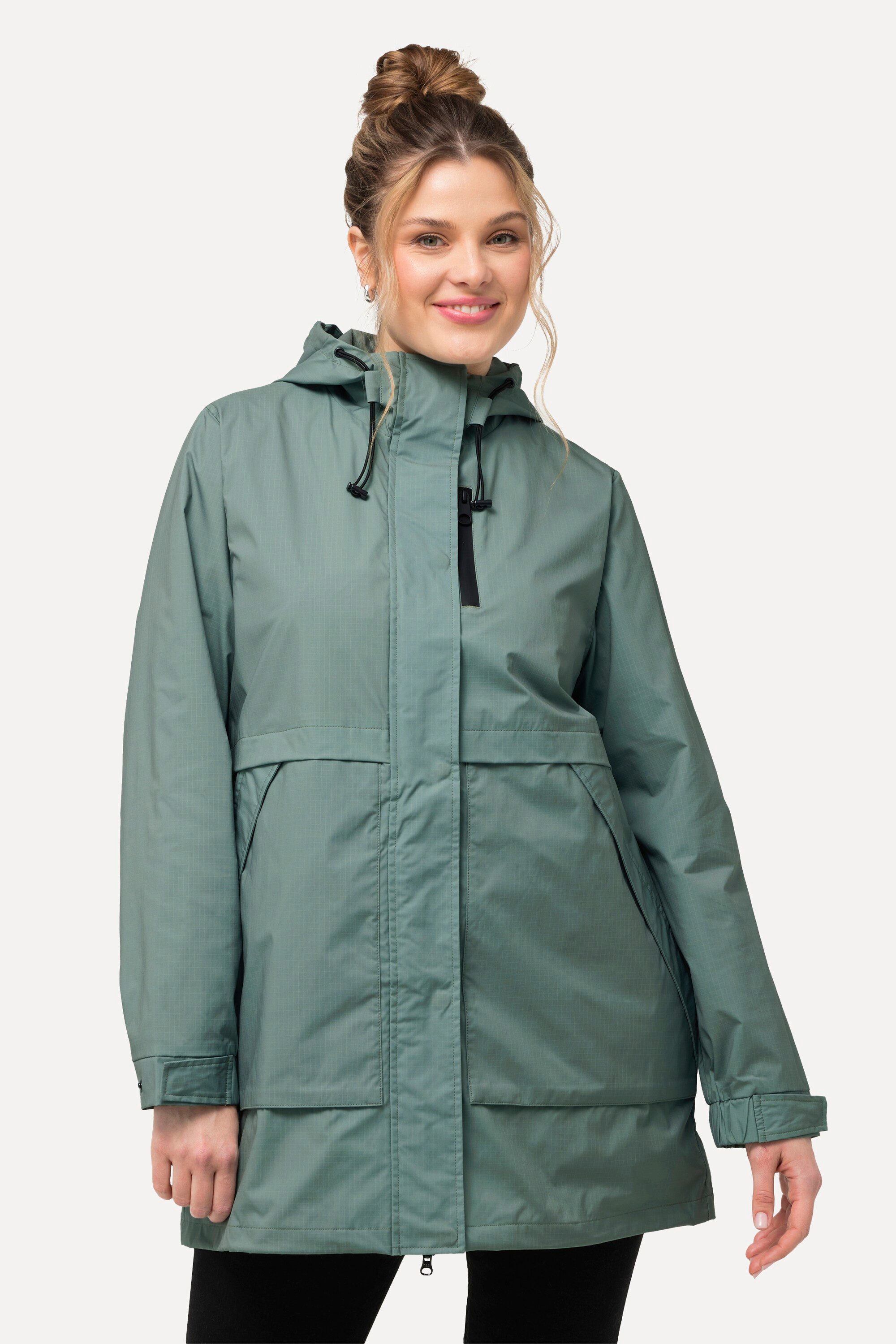 Ulla Popken Outdoorjacke HYPRAR Parka Kapuze günstig online kaufen