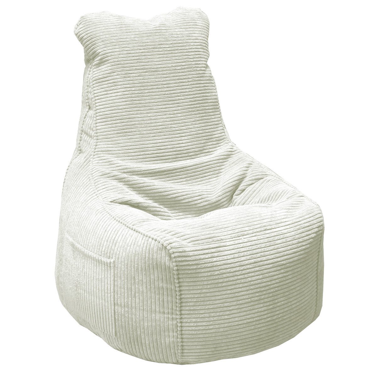 Liadomo Sitzsack Levon, Cordbezug, Rückenlehne, Seitentasche, in sechs verschiedenen Farben