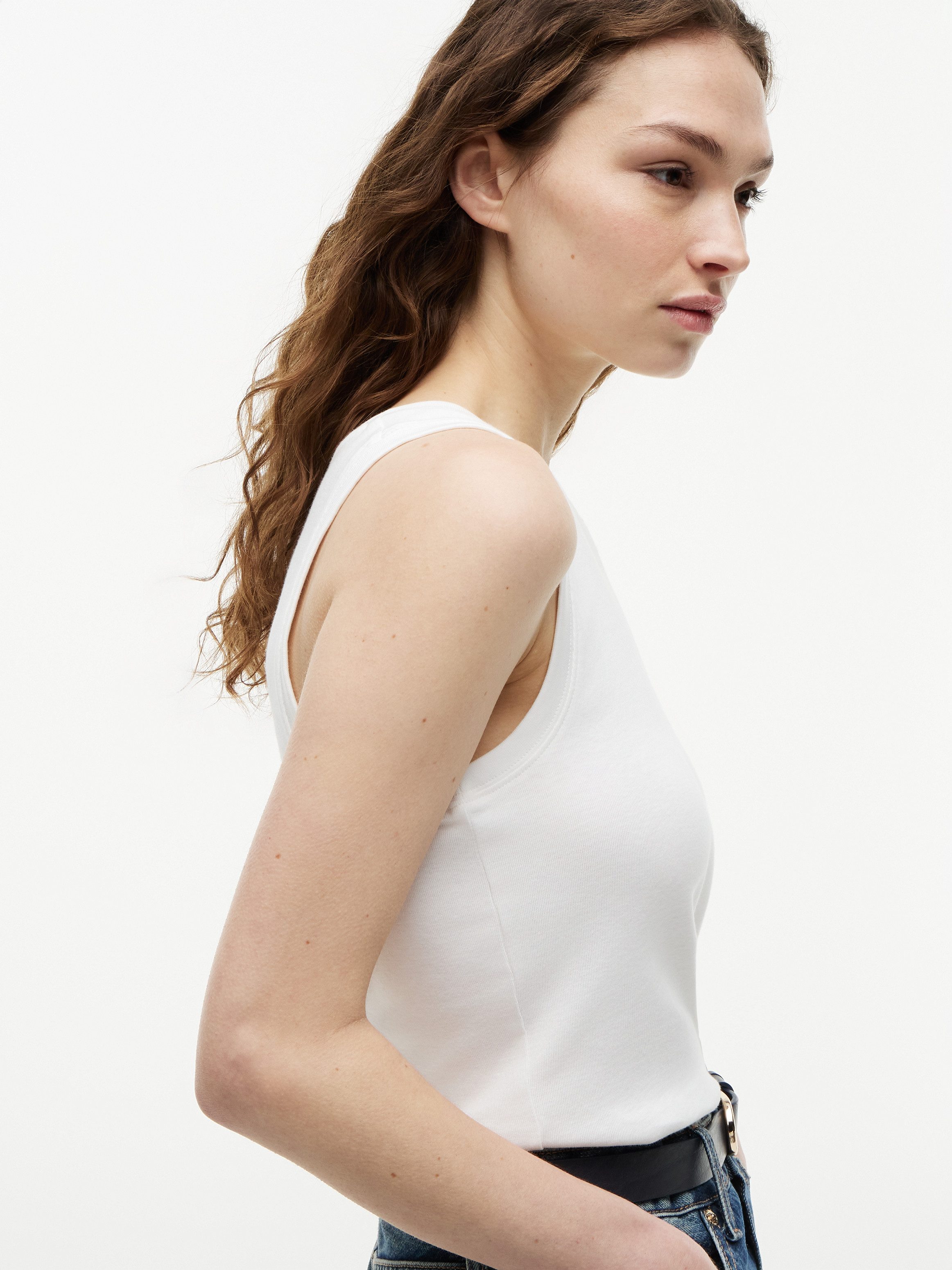 Tommy Hilfiger Tanktop MULTISTRIPE TANK TOP Baumwolle