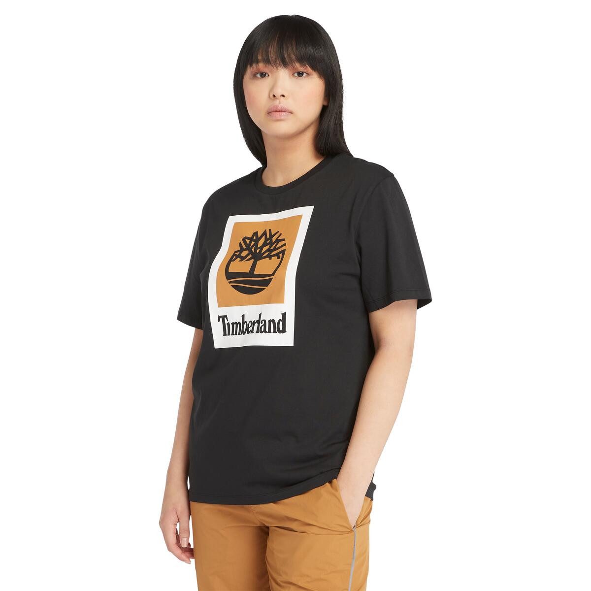 Timberland T-Shirt STACK LOGO Colored Short Sleeve Tee mit markantem Logo-Design, Kurzarm, aus Baumwolle