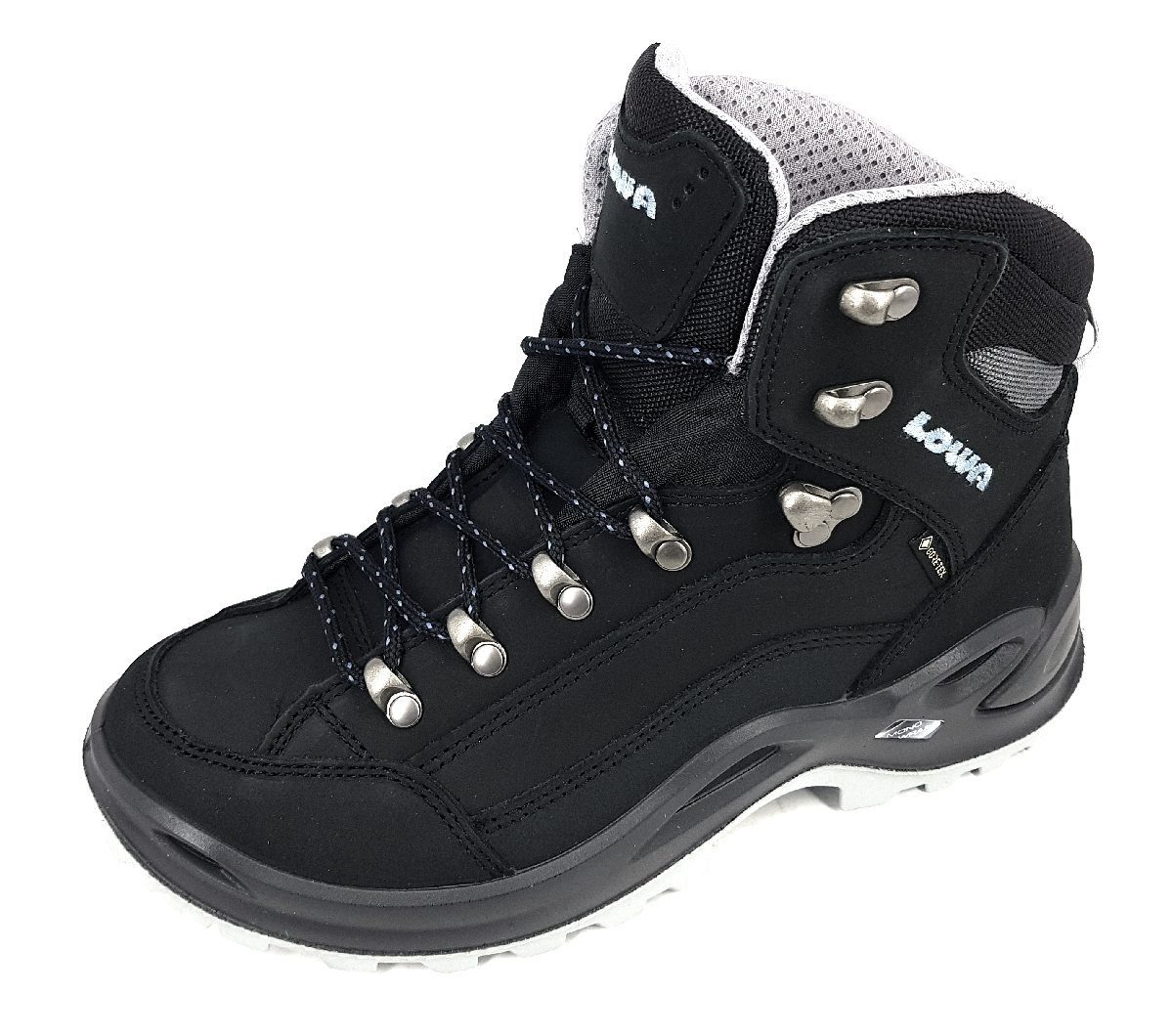 schwarz/eisblau Wanderschuh Lowa Outdoorschuh