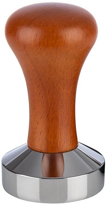 Buddy's Tamper Buddy´s Bar - Barista Edition, Premium, Kaffee Verdichter, rostfreier Edelstahl, Holzgriff