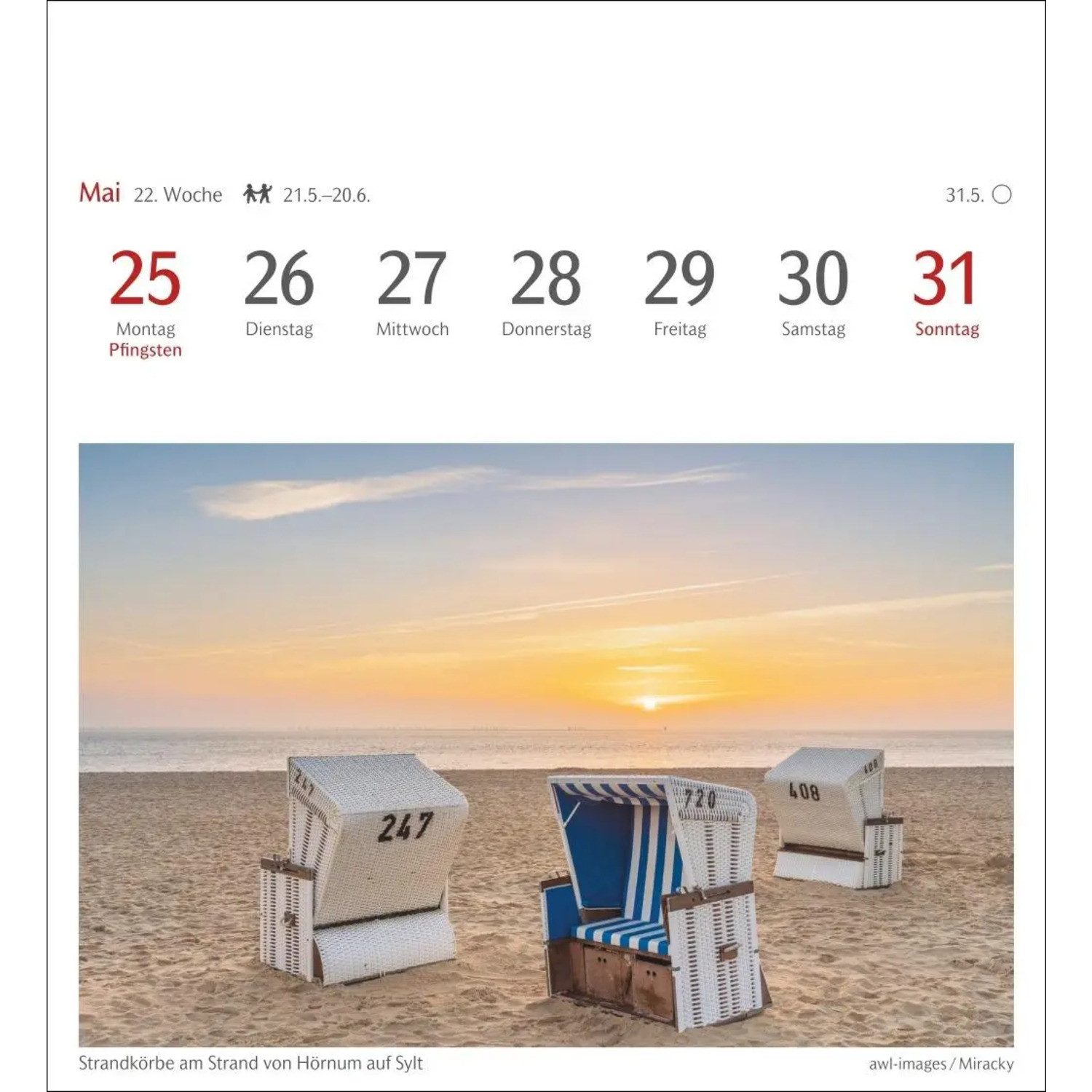 Harenberg Kalender Verlag Wandkalender Lichtblicke Postkartenkalender 2026 - Wochenkalender mit 53 Postkarten