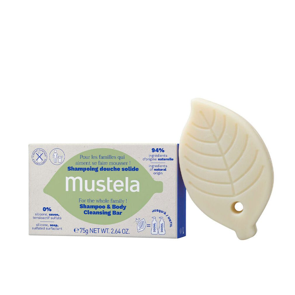 Mustela Haarpflege-Set BIO champú sólido 75 gr