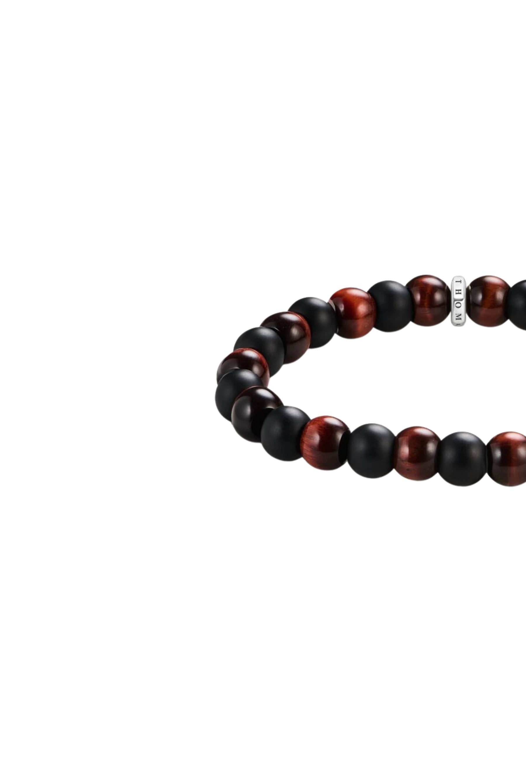 THOMAS SABO Armband Armband mit Obsidian- und Rot-Tigerauge-Perlen (9 mm) ( günstig online kaufen
