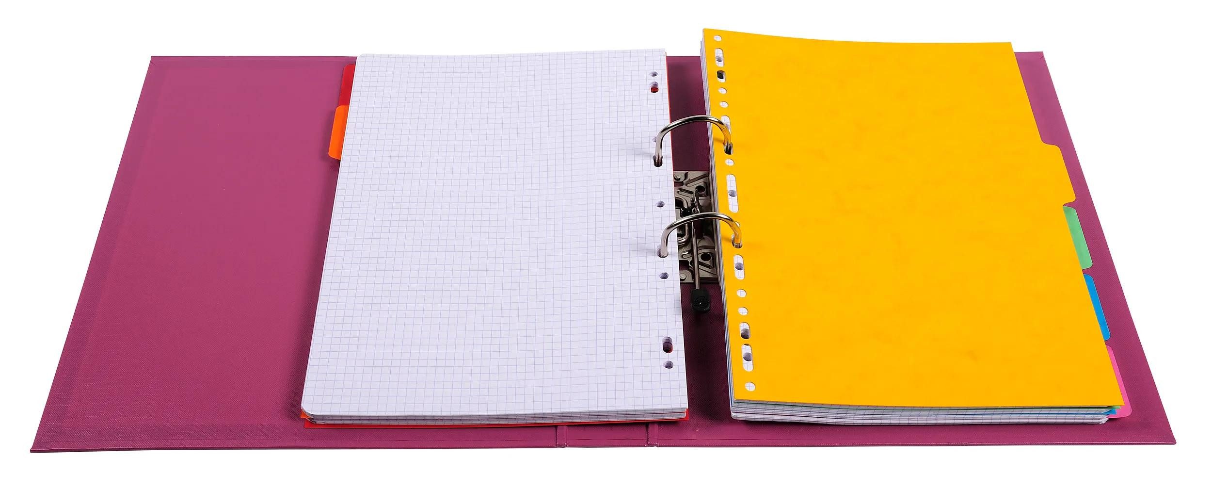 EXACOMPTA Aktenordner 10x Ordner Prem'Touch PVC Rücken 50mm 32x29cm A4 Maxi Fuchsia 53547E, Ordner Kunststoff