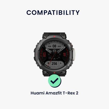 kwmobile Uhrenarmband Edelstahl Uhrenarmband für Huami Amazfit T-Rex 2, Ersatzarmband für Smartwatch - 14 - 22 cm Innenmaße