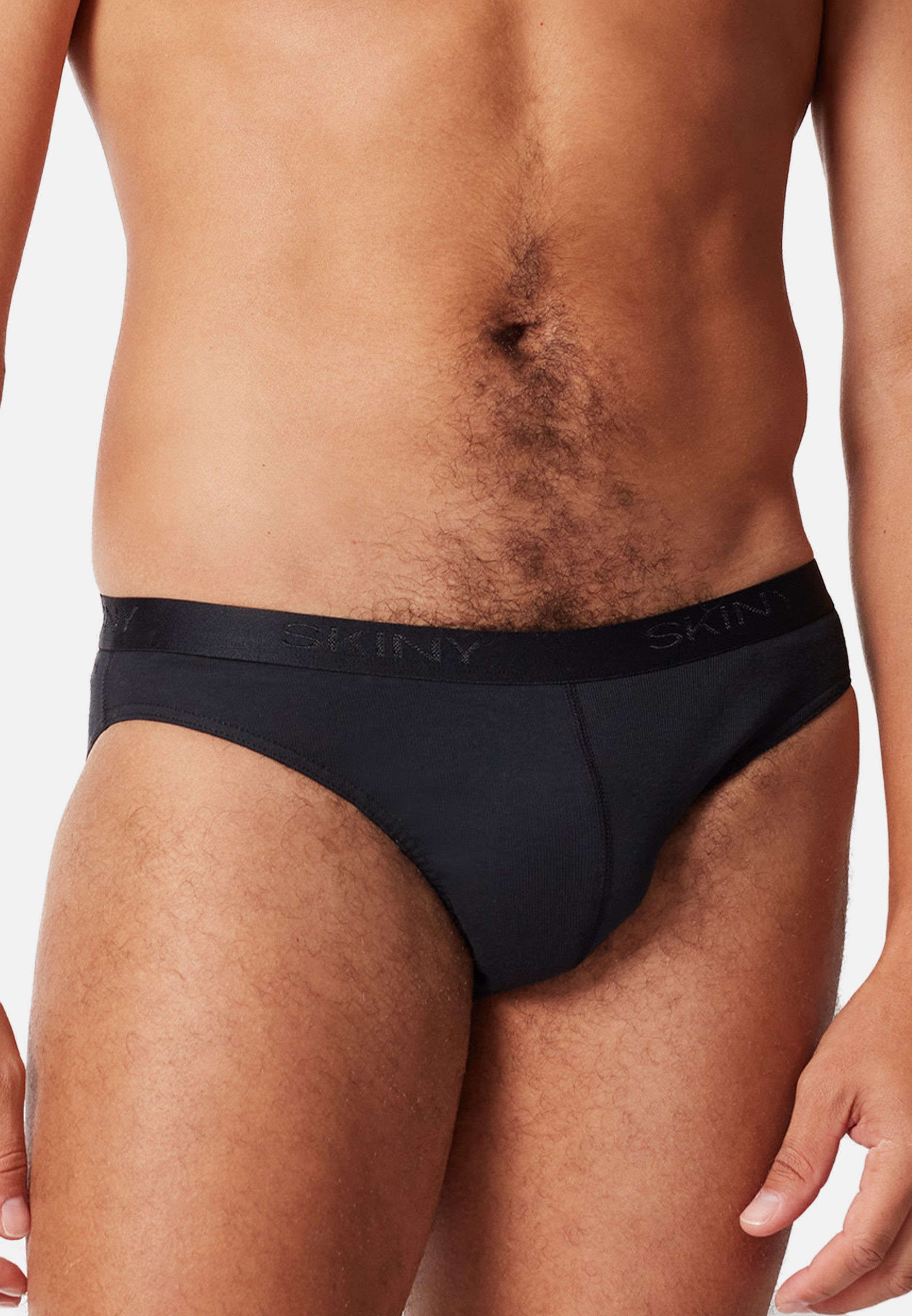 Skiny Slip 4er Pack Basic (Spar-Set, 4-St) Slip / Unterhose - Baumwolle - ohne Eingriff - Atmungsaktiv