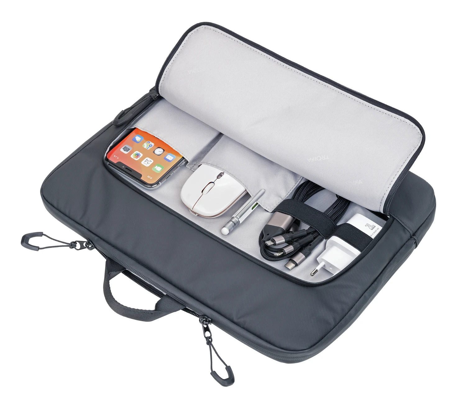 TROIKA Laptoprucksack TROIKA BLACK BUSINESS CARRY 2