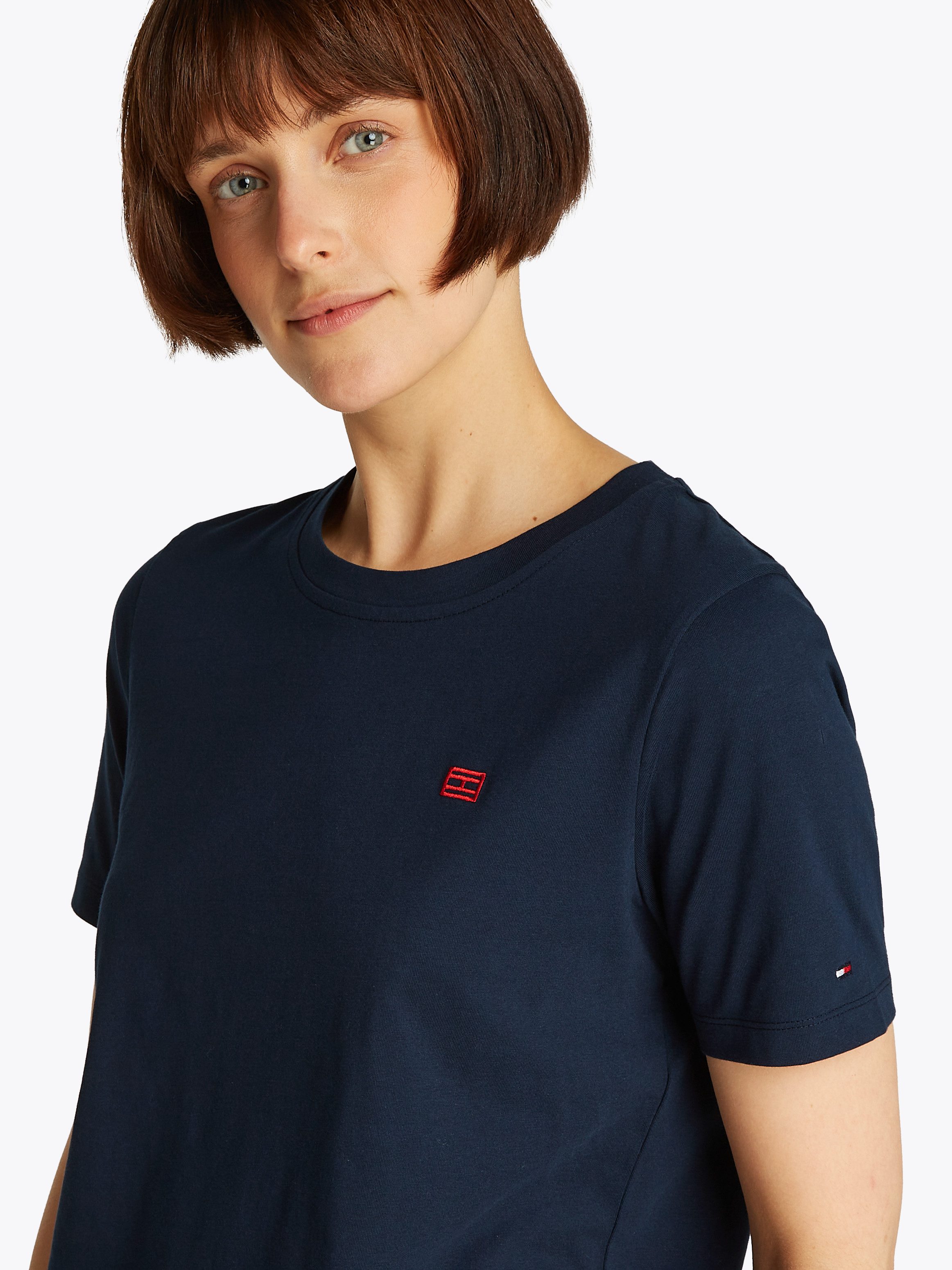 Tommy Hilfiger T-Shirt REG CONTRAST FLAG günstig online kaufen