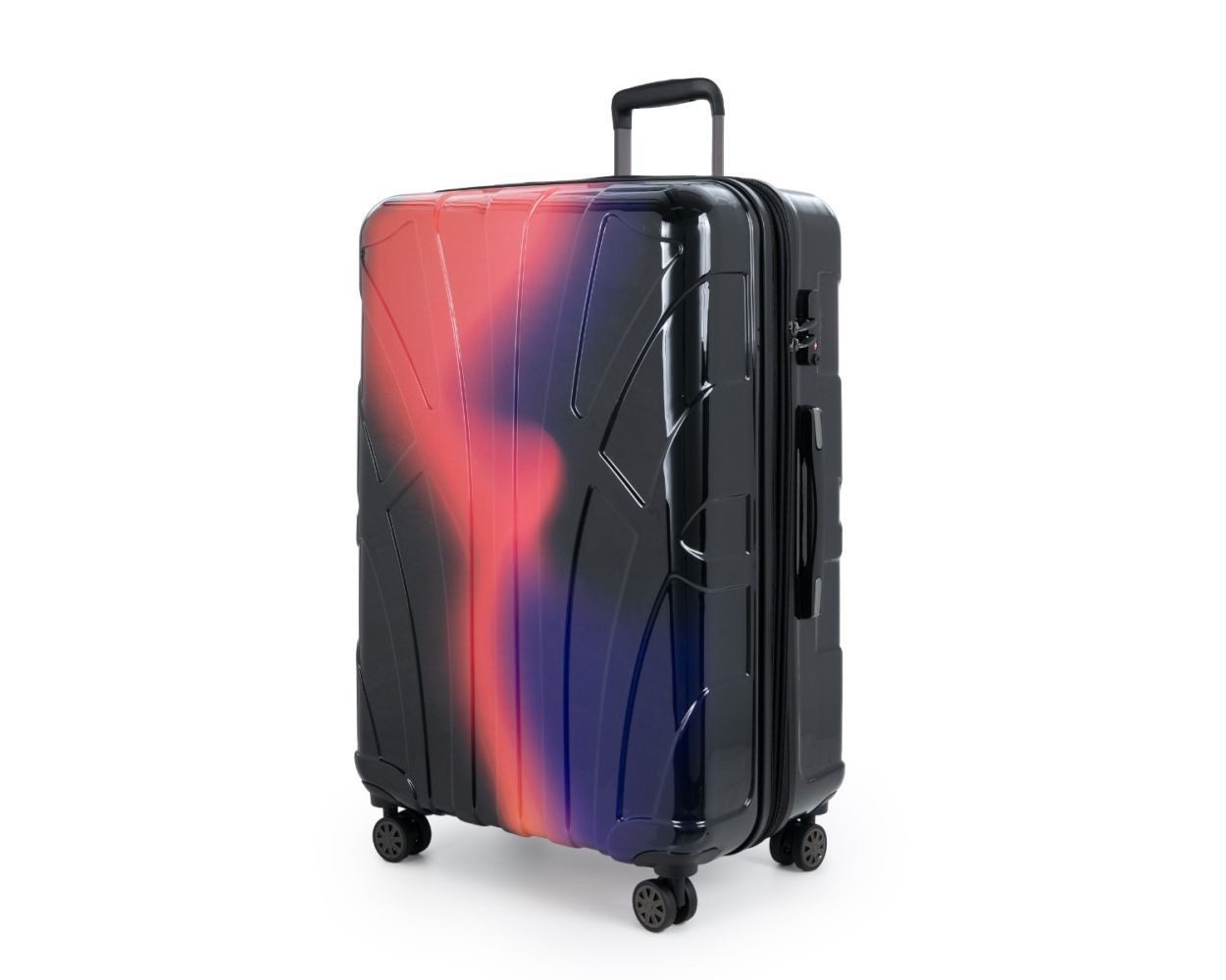 Suitline Trolley S1, 4 Rollen, Großer Reisekoffer XL Koffer mit Erweiterung, Rollkoffer TSA 110 L