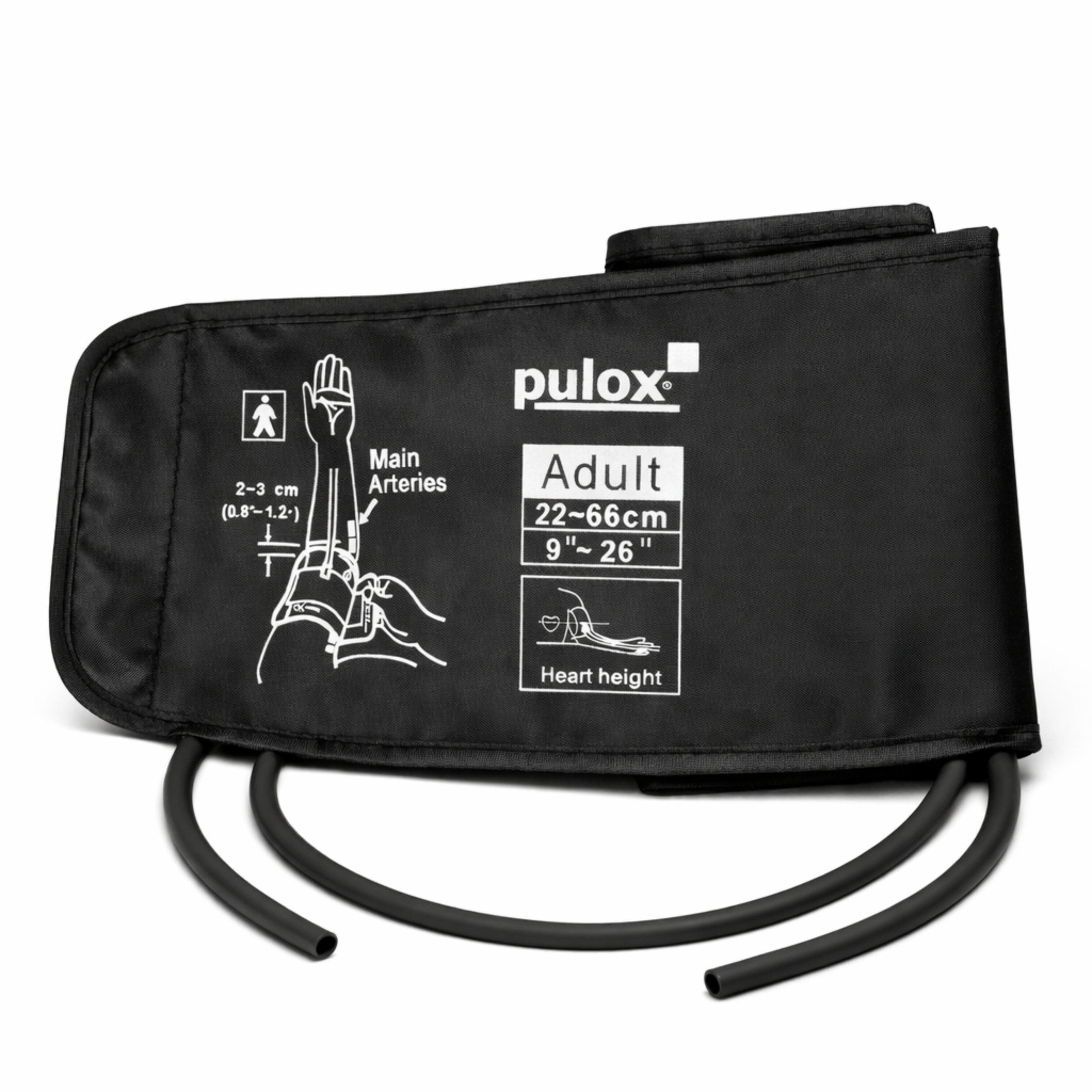 pulox Blutdruckmessgerät Blutdruckmanschette 22-66 cm – Universal Doppelschlauch