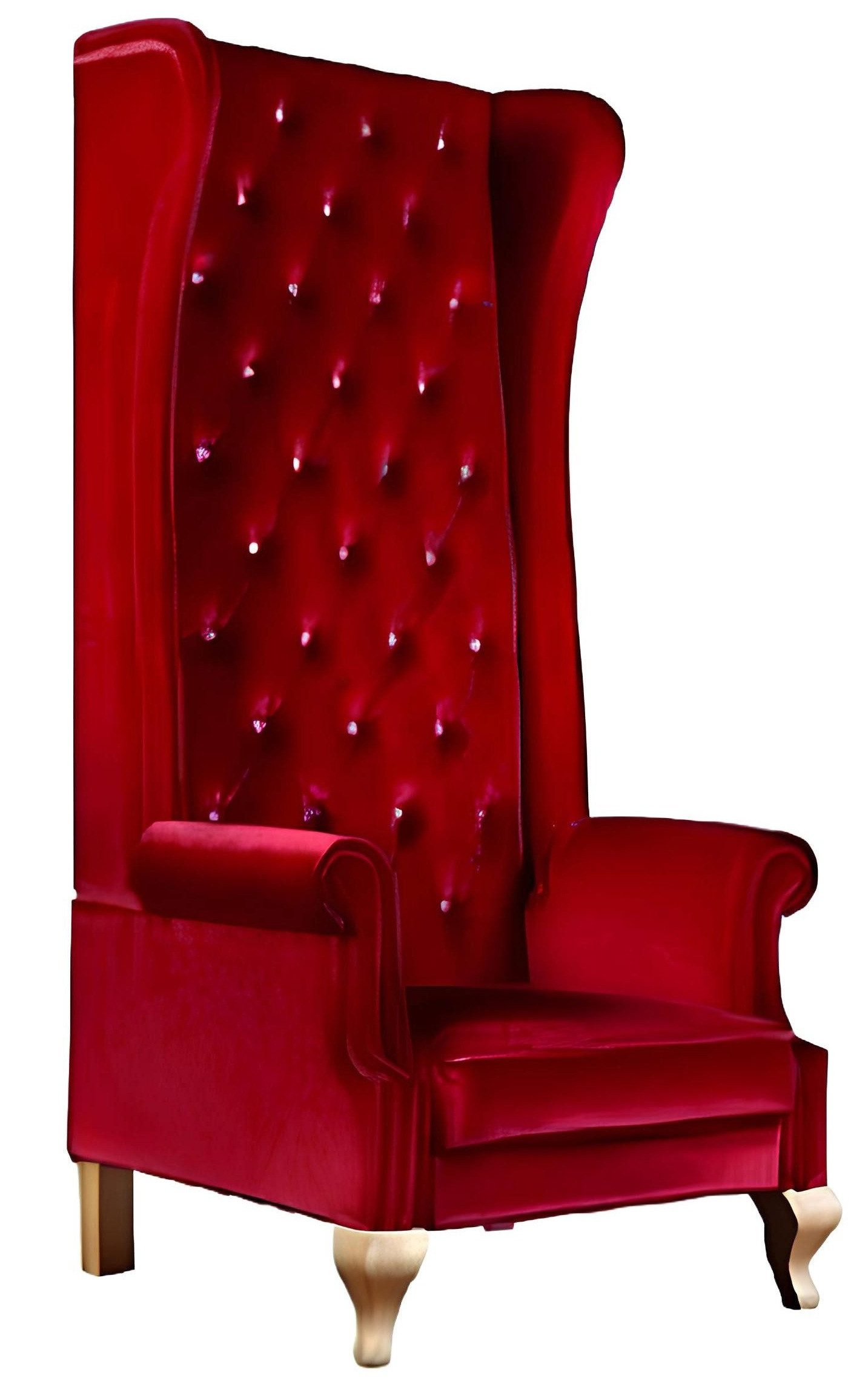 Xlmoebel Ohrensessel Chesterfield Thronsessel im antiken Stil, hochwertig gepolstert, Hergestellt in Europa