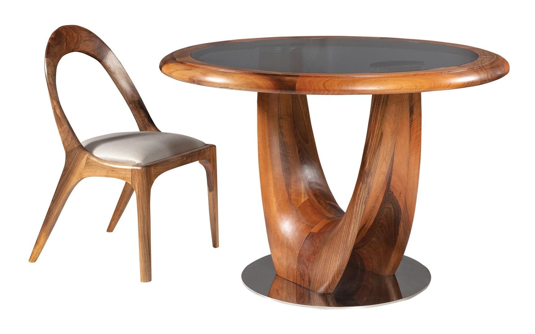 JVmoebel Couchtisch Eleganter Holztisch in Braun mit modernem Design und klaren Linien (Packung), Made in Europe