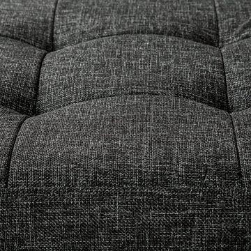 tectake Sitzhocker Faltbare Sitztruhe aus Polyester mit Stauraum (1), faltbar