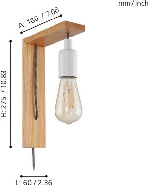 EGLO Wandleuchte TOCOPILLA, Dimmfunktion, ohne Leuchtmittel